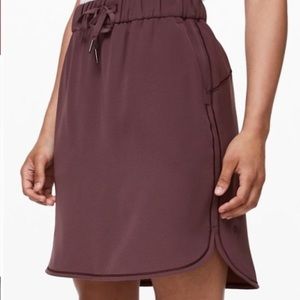lululemon athletica On The Fly Skirt Woven Cherry